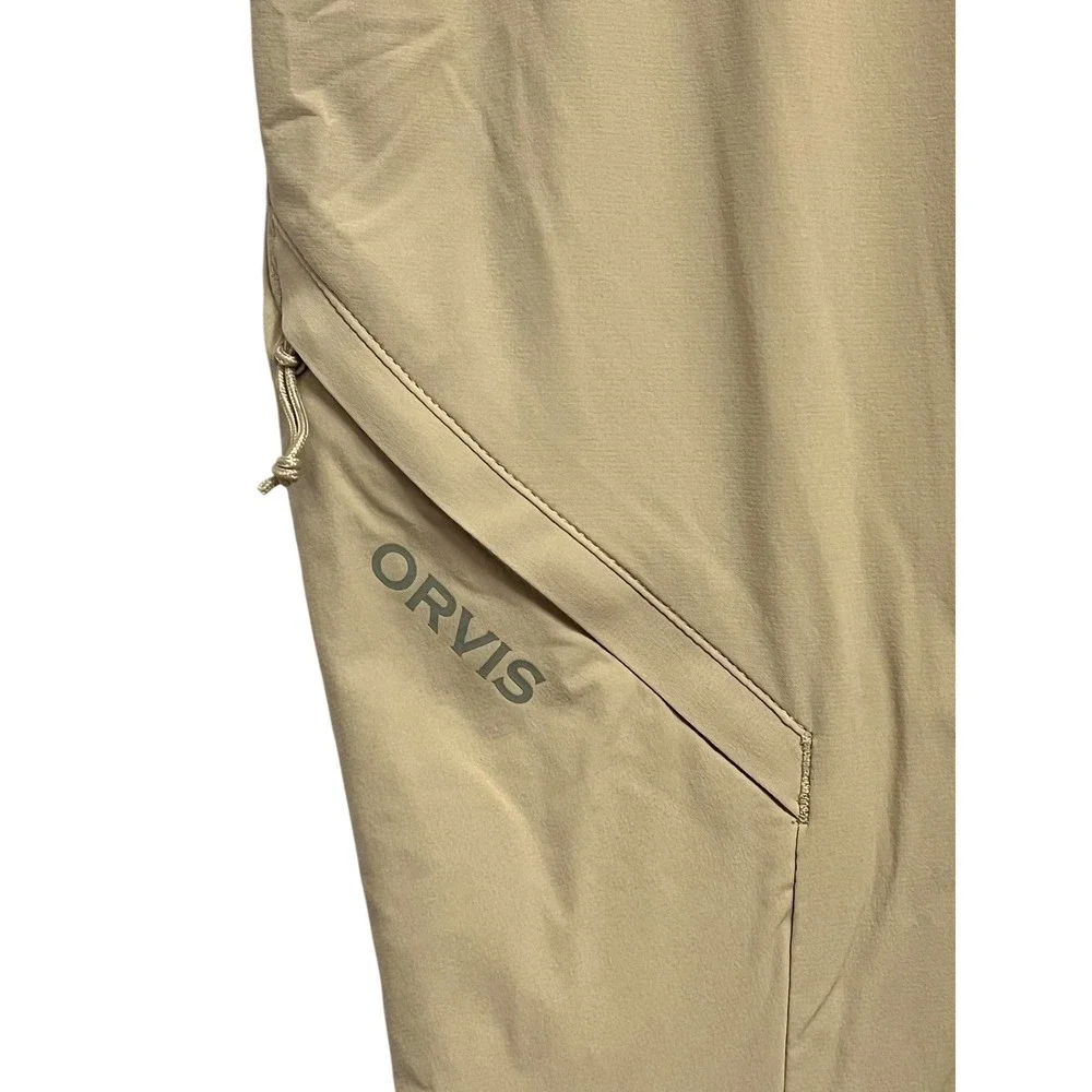 Orvis PRO Fishing Pants Mens 38W 30L‎ Tan Stretch Technical Trousers Outdoor